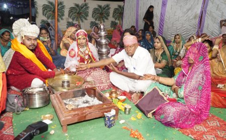 राजपूत समाज की पवन कुंवर  बिटिया 'अनिता 'के लिए बनी यशोदा ,पिपलोदा में सामाजिक समरसता का उत्कृष्ठ उदाहरण, पहले पालन पोषण किया  फिर भव्य समारोह में किया कन्यादान