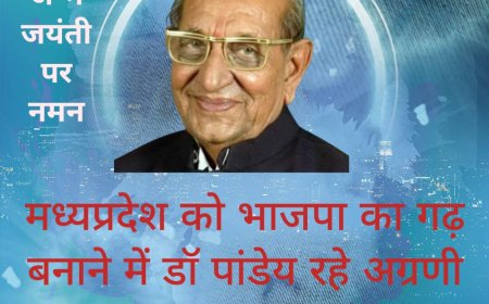 मध्यप्रदेश को भाजपा की उर्वर भूमि में तब्दील करने में नेहरू के खास सीएम को हराने वाले डॉ लक्ष्मीनारायण पाण्डेय का योगदान अहम- जन्मजयंती पर विशेष-