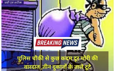 पुलिस चौकी से कुछ ही कदम दूर! बिरमावल में तीन दुकानों पर नकाबपोश चोरों का धावा, सीसीटीवी में कैद हुई पूरी वारदात