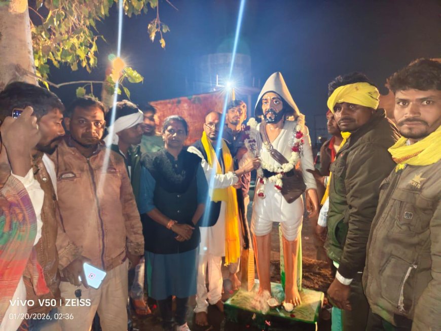 रात 2:30 बजे बाजना क्षेत्र में बड़ी हलचल, एसडीएम की ना के बाद भी टंट्या मामा की प्रतिमा स्थापित, सत्ता और सिस्टम की भिड़ंत