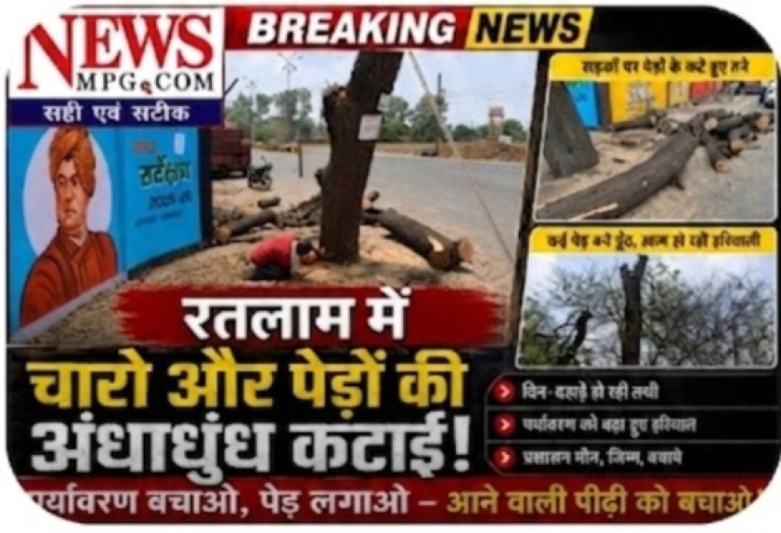 चली कुल्हाड़ी, घोंसले टूटे, बच्चे मरे, पेड़ कटे, नेता घूमने निकले: भगवान भरोसे रतलाम
