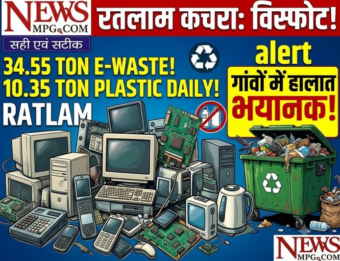 रतलाम में हर साल निकल रहा 34.55 टन ई-कचरा, लेकिन संग्रहण केंद्र 0  - रोज 10.35 टन प्लास्टिक भी बड़ी चुनौती